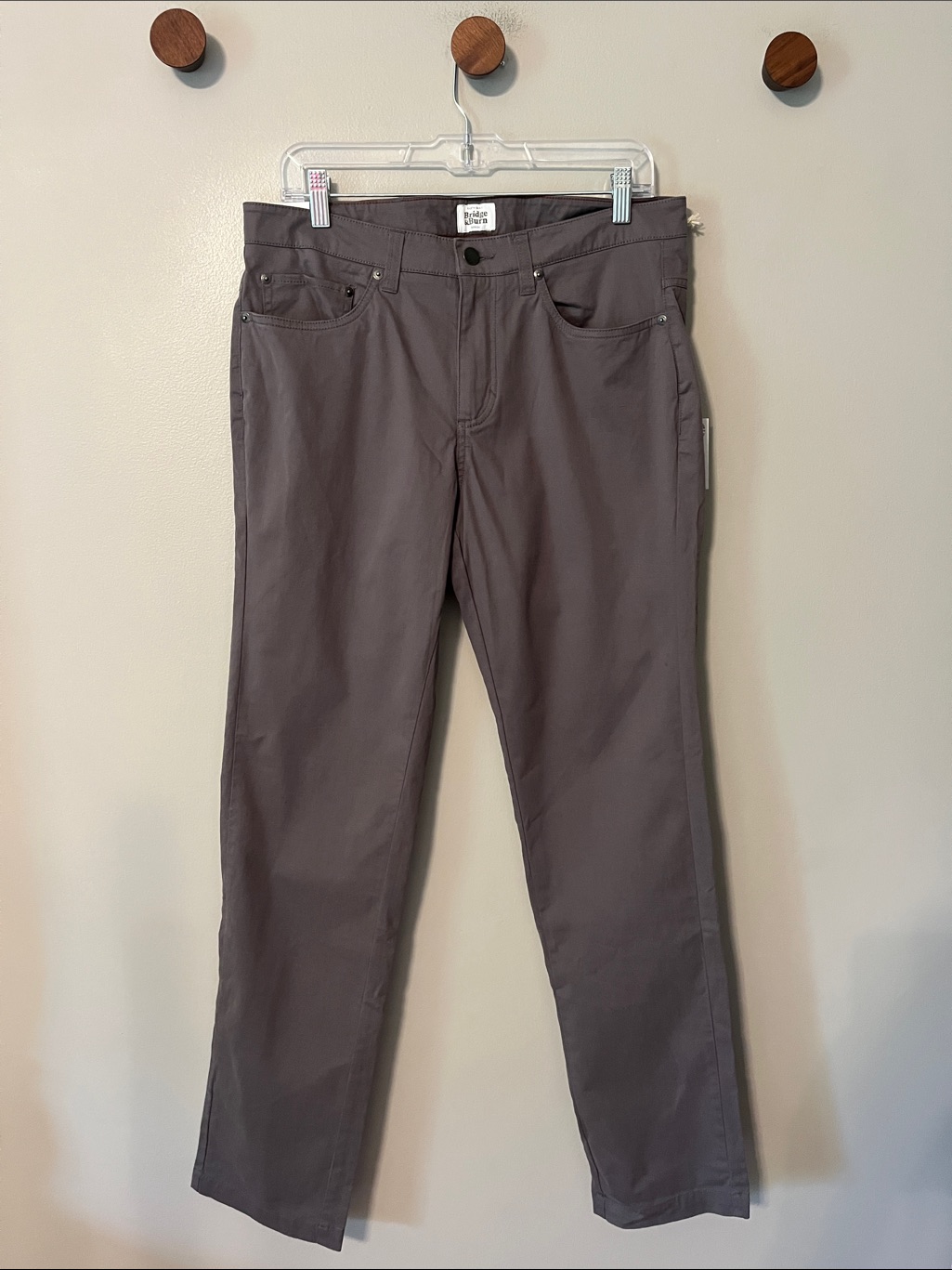 New! Bridge & Burn Bradley Pants Slim Fit In Gray Size 33r — image 5 of 8